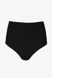 NEW ANIELA PARYS mar high-waisted ribbed bikini bottom in black
